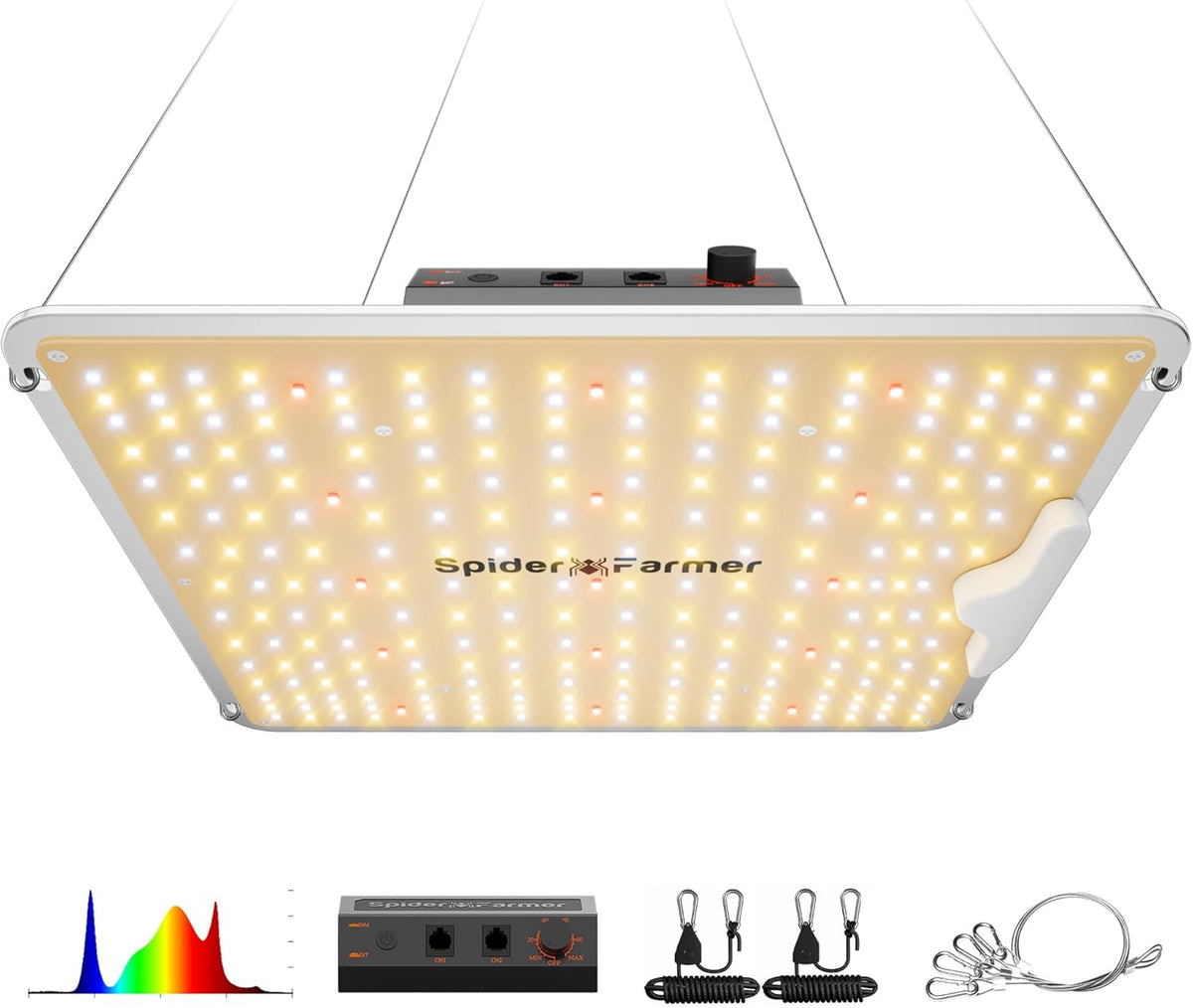 Spider Farmer SF1000 LED Grow Lights for Indoor Plants in 2x2/3x3 Grow Tent