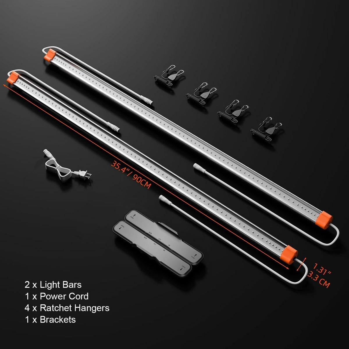Spider Farmer SUPP-R30 660nm Deep Red Supplemental Light Bars 23.6"