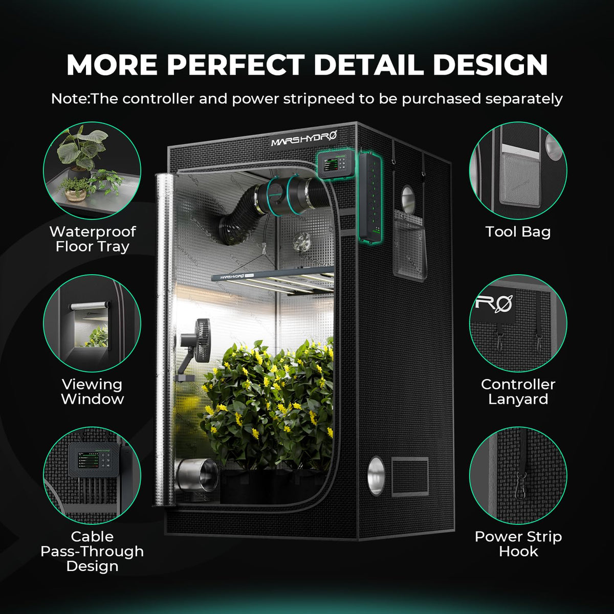 MARS HYDRO Grow Tents, Multiple Sizes