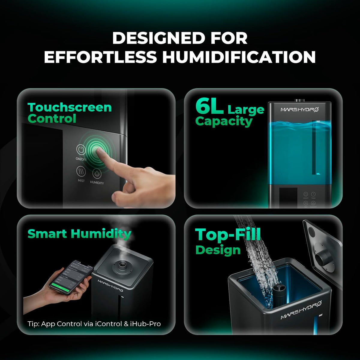 MARS HYDRO Plant Humidifiers, Multiple Capacities