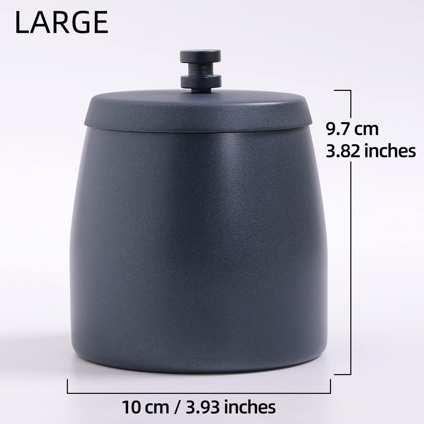 Ashtray with Lid for Cigarette, Stainless Steel Smokeless Odorless Windproof Ashtrays for Home Office Tabletop Outside Patio Outdoor Balcony(3.54"x3.0"x3.38")