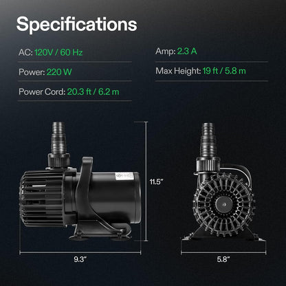 VIVOSUN Submersible Water Pumps, Multiple Flow Options