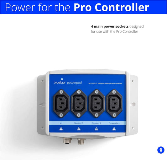 Bluelab POWERPODNA PowerPod for Bluelab Pro Controller (PowerPod Only), Enable Temperature Control for Optimal Nutrient Absorption, Used for Hydroponic System and Indoor Plant Grow