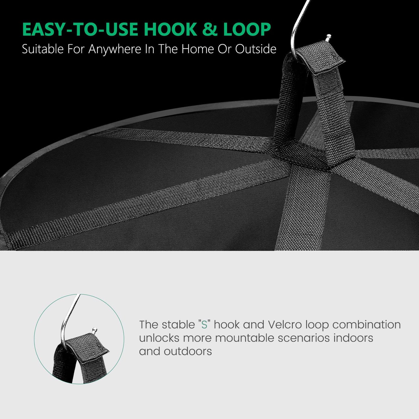 MARS HYDRO Herb Drying Rack, 2 ft 4 Layers Hanging Mesh Plant Racks with Zipper, Grow Tent Drying Rack for Herbs, Flowers, Seeds