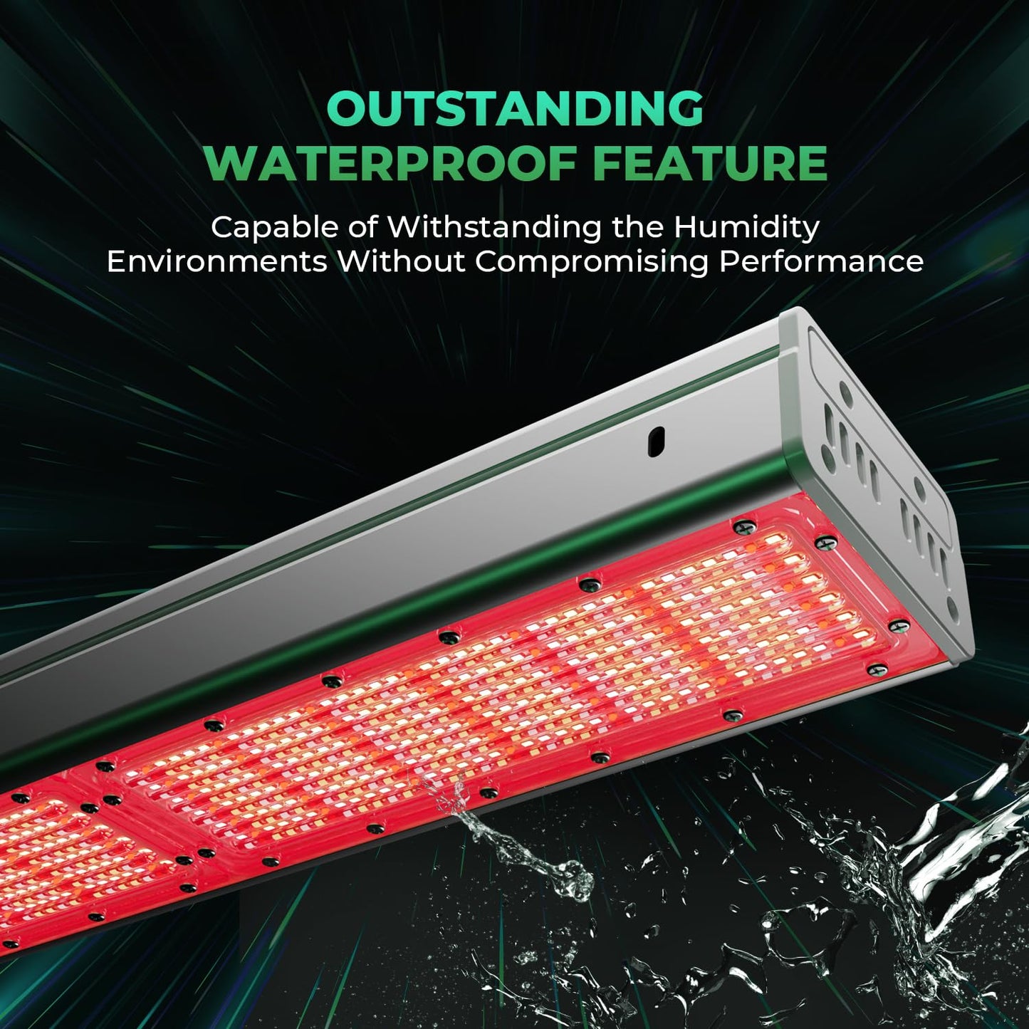 MARS HYDRO SP3000R, Red Grow Lights for Greenhouse, Supplemental 650-665NM, 2x4 Coverage, Dimmable, IP65 Waterproof, Energy Efficient, Commercial Vertical Farming for Bloom Flower, 300W