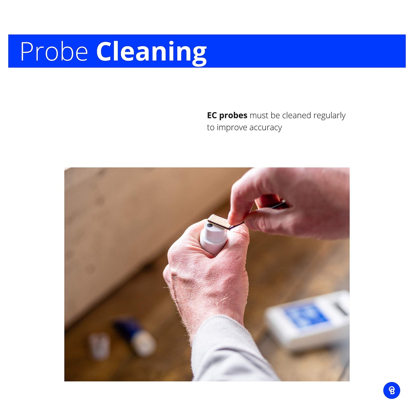 Bluelab CAREKITPH pH Probe Care Kit with Calibration Solution, Storage Solution, and Brush, used for pH Pen, Meter, Monitor, Controller and Tools for Hydroponic System and Indoor Plant Grow