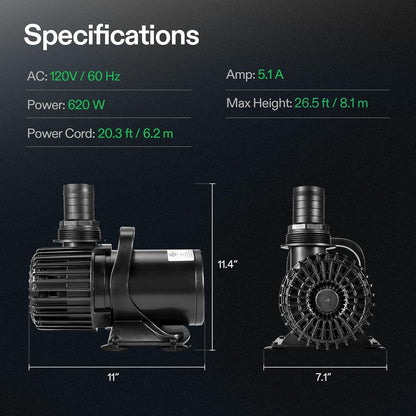 VIVOSUN Submersible Water Pumps, Multiple Flow Options