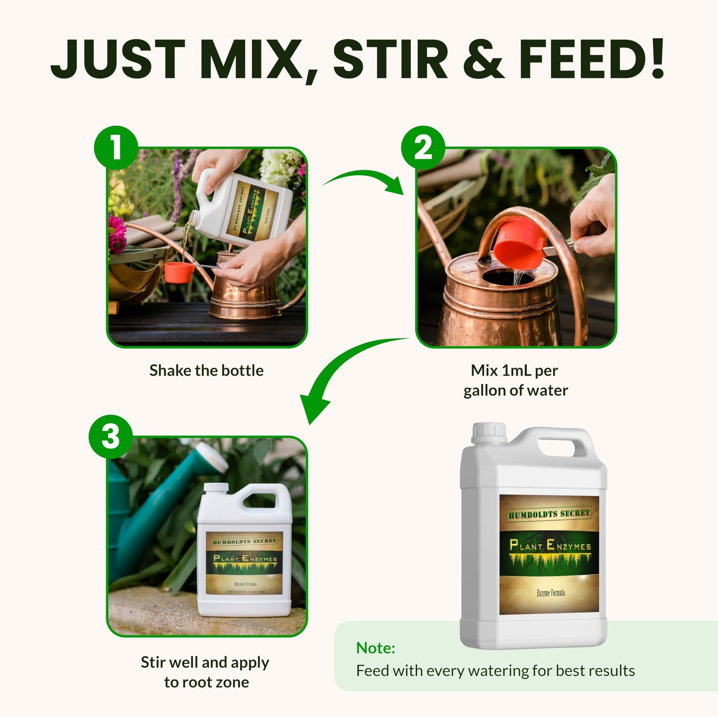 Humboldts Secret Plant Enzymes | 7,000 Active Units per mL | Root & Soil Enzyme Additive for Hydroponic and Aeroponic Systems | Boosts Growth and Root Strength for Maximum Nutrient Uptake | 8 Ounce