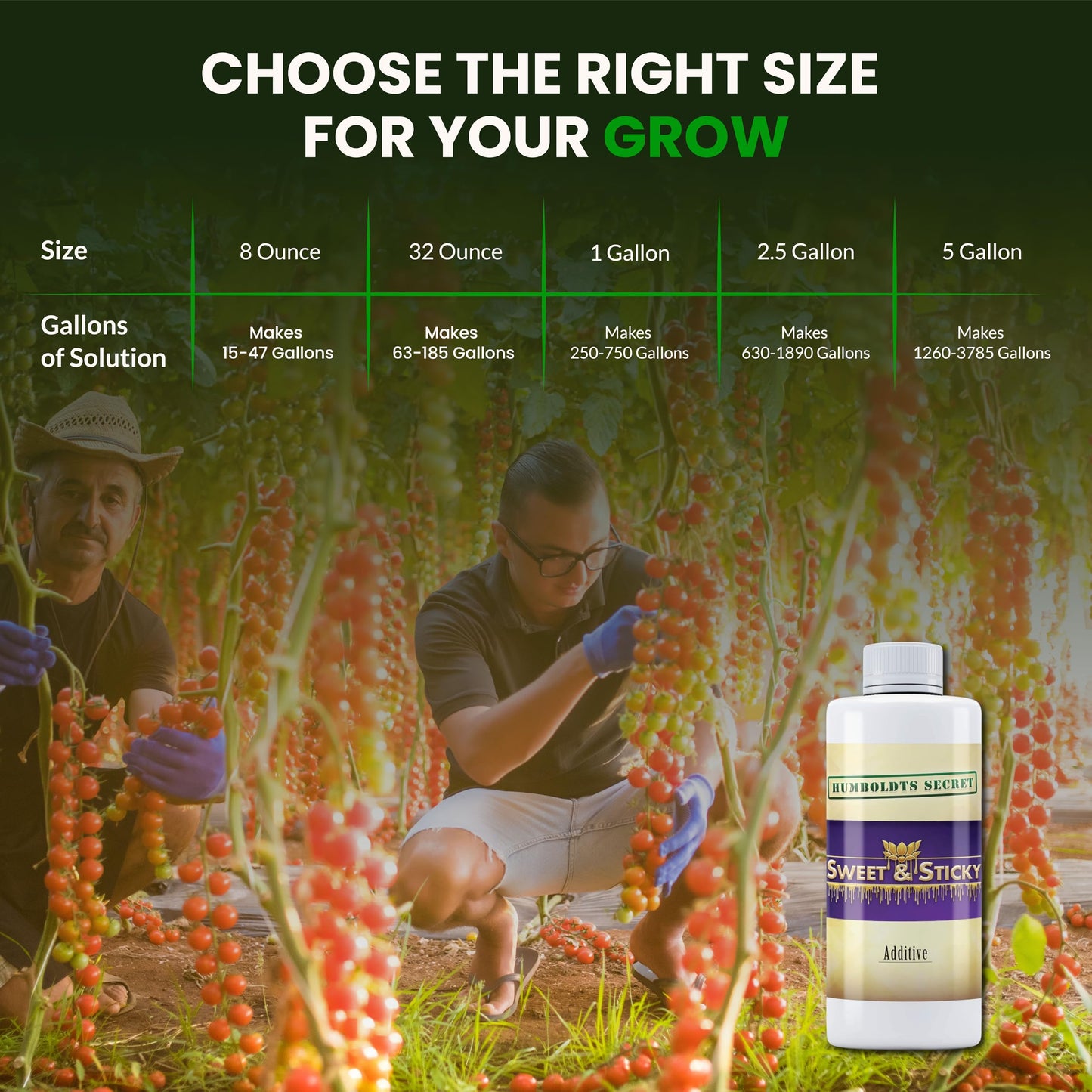 Humboldts Secret Sweet & Sticky Carbohydrate and Saccharide Plant Energy Additive | Indoor and Outdoor Plant Nutrients Enhancer for Growth and Aroma | Boosts Flavor and Resin Development | 32 Ounce