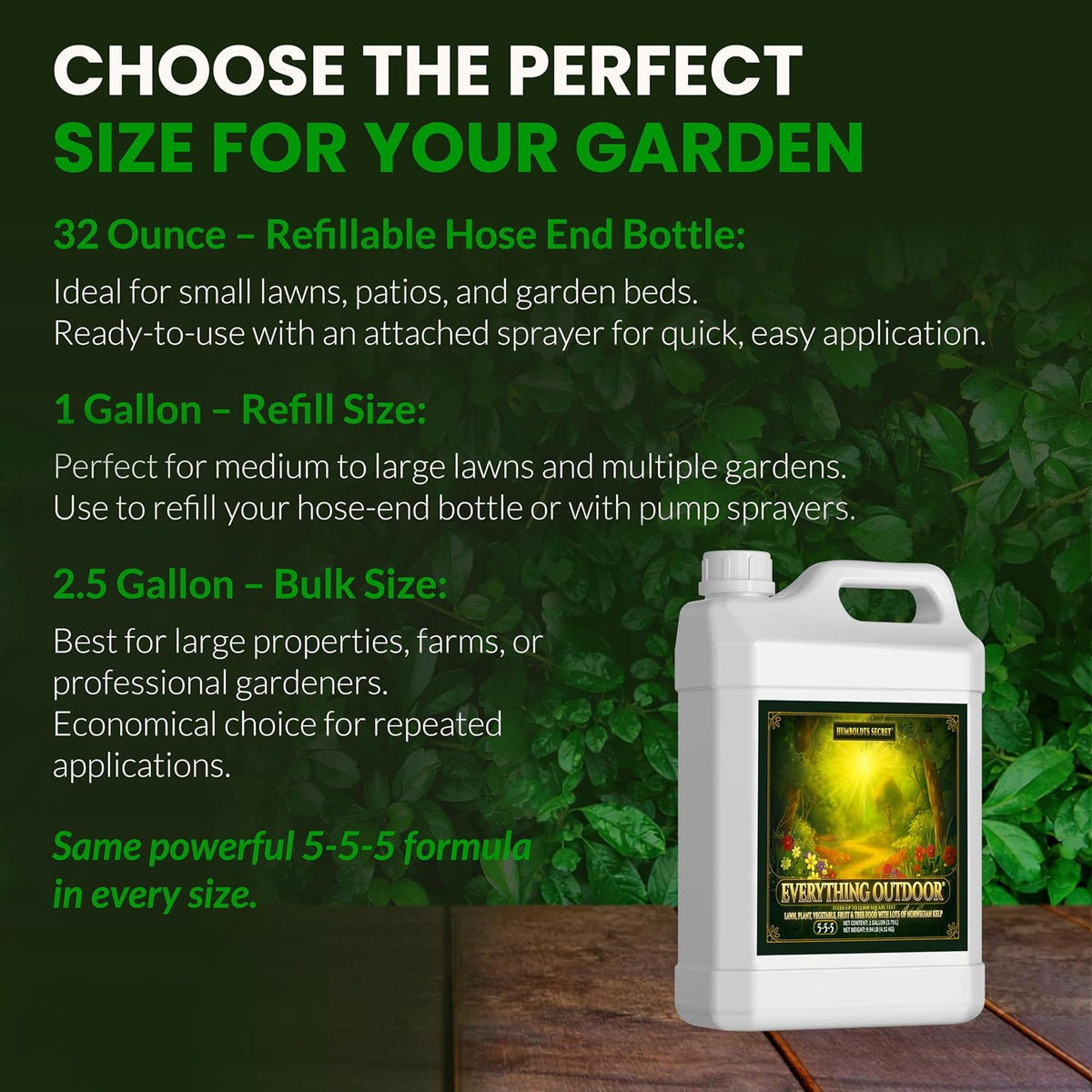 Humboldts Secret Everything Outdoor Plant Fertilizer