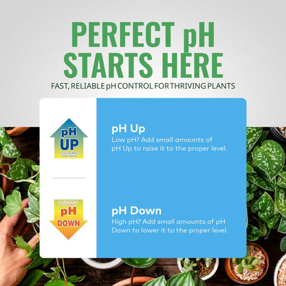 General Hydroponics pH Adjusters, Up and Down Options