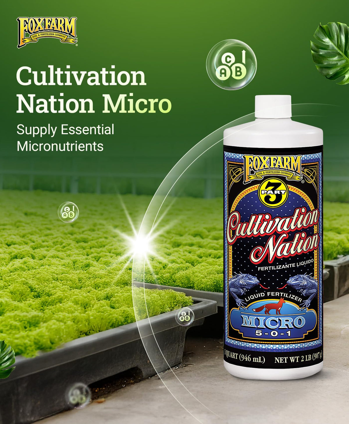 FoxFarm Cultivation Nation Micro Liquid Plant Food