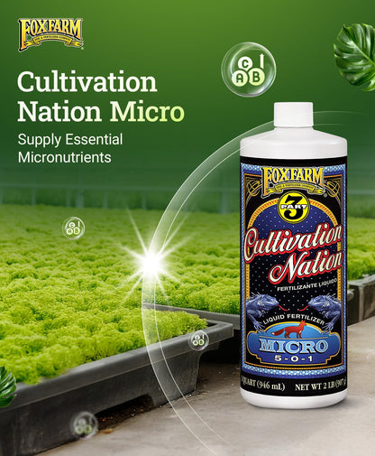 FoxFarm Cultivation Nation Micro Liquid Plant Food