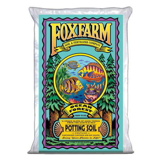 FoxFarm Ocean Forest Potting Soil, 1.5cu ft - Light, Aerated Texture, Designed for All Container Plants - pH Adjusted for Optimal Nutrient Uptake, Effectively Retains Moisture