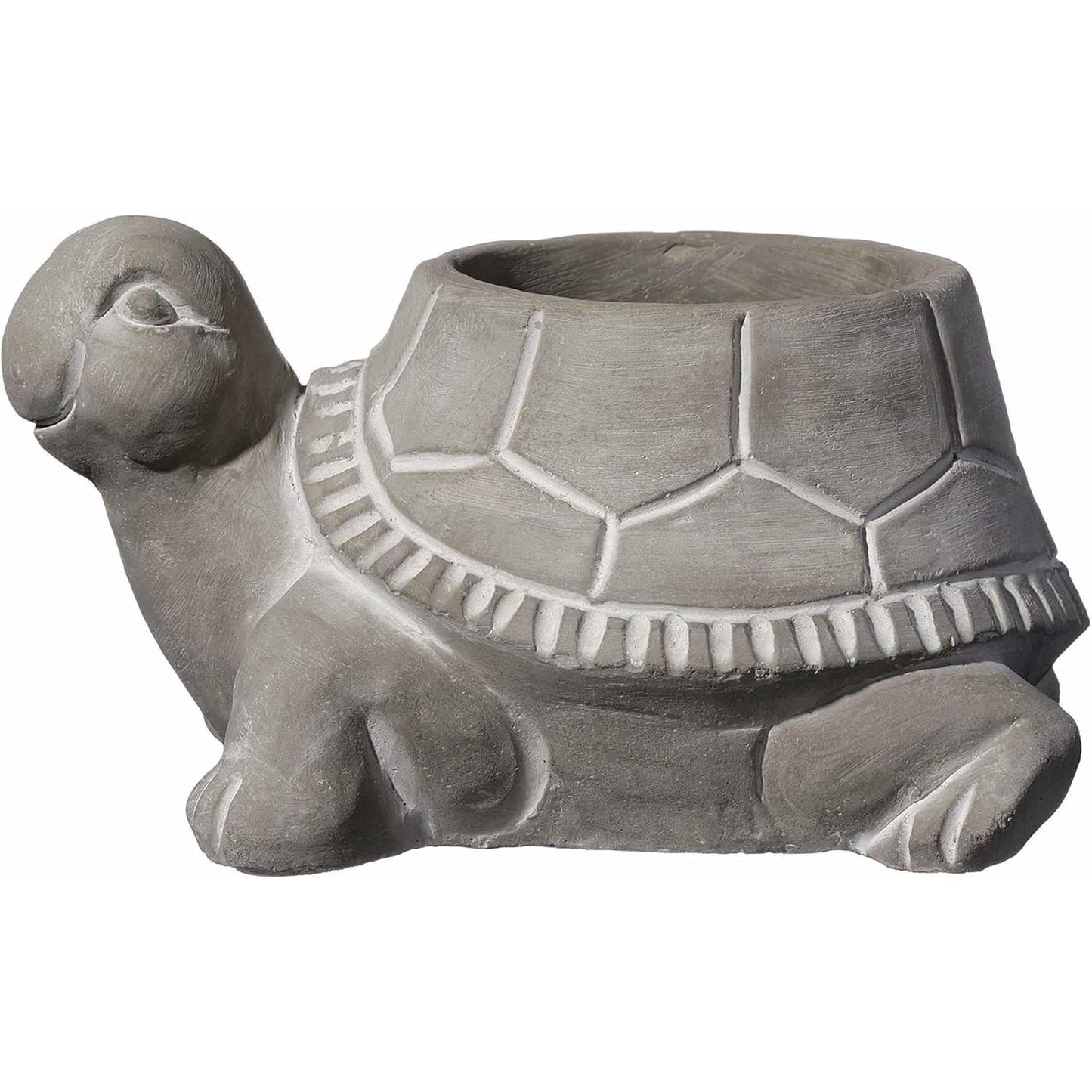 Classic Home and Garden Cement Buddies Animal Planter - Cute Desk Decoration - UV Coated Animal Vase w/Removable Drain Plug - Succulent Planter for Indoor/Outdoor Use (Bird Planter, Rust, Large)