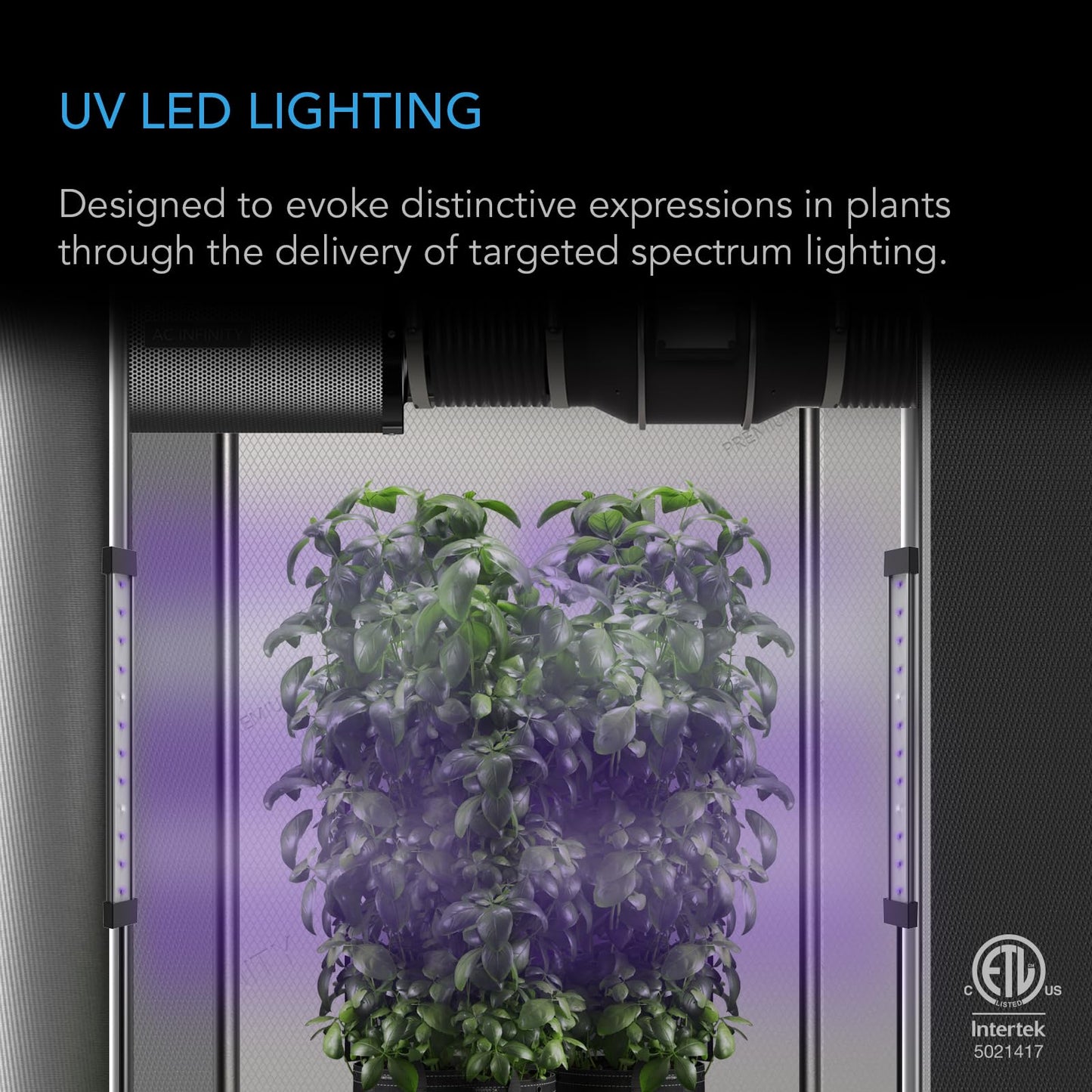 AC Infinity IONBEAM S16, Full Spectrum LED Grow Light Bars 16”, Deeper Penetration Samsung LM301H EVO Diodes and Digital Dimming Timer Controller, for Veg Bloom Indoor Plants, Grow Tents, Greenhouses