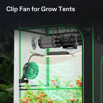VIVOSUN AeroWave Oscillating Clip Fans, Size and Pack Options