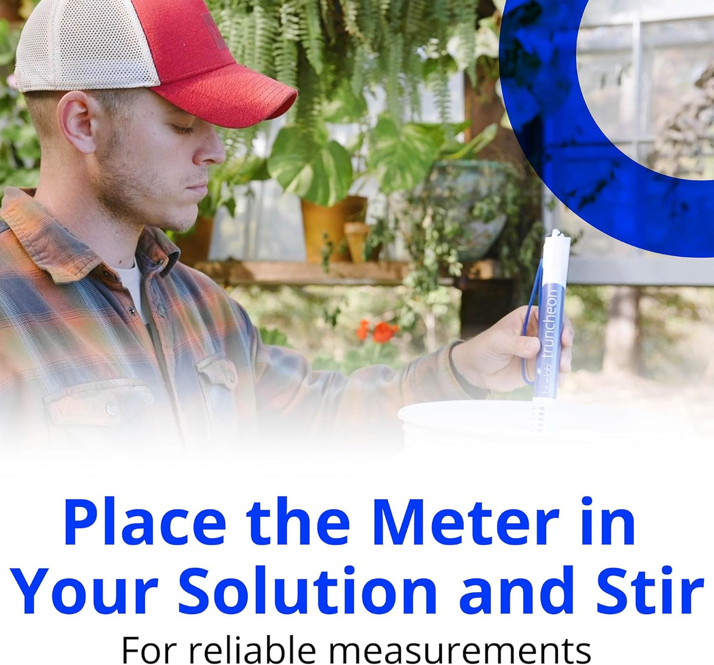 Bluelab Truncheon Nutrient Meter, Digital Conductivity Tester in Water (EC, 500, ppm 700, CF, TDS) Tool for Hydroponic System and Indoor Plant Grow