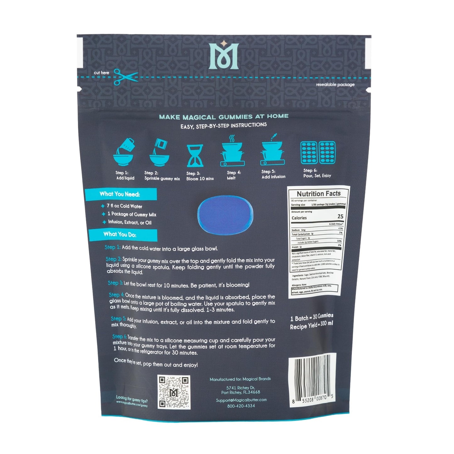 Magical Butter Normal Gummy Mix 4 Pack – Watermelon & Orange – Easy, Warm-Water Candy Mix for Homemade Gummies