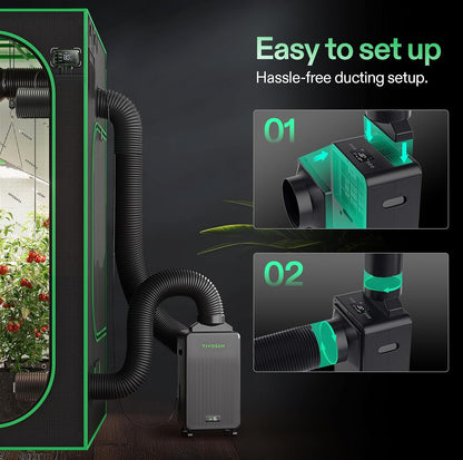 VIVOSUN AeroDrain D12 Smart Dehumidifier Up to 12L/day for Grow Tents