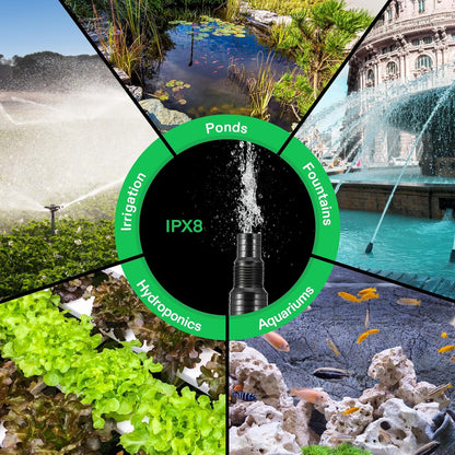 VIVOSUN Submersible Water Pumps, Multiple Flow Options