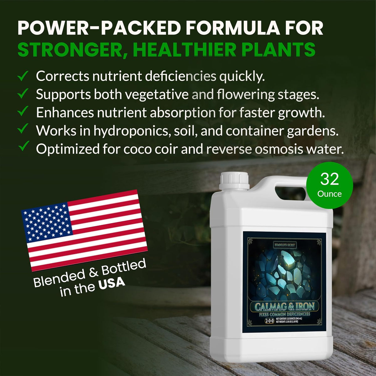 Humboldts Secret CalMag and Iron Plant Supplement