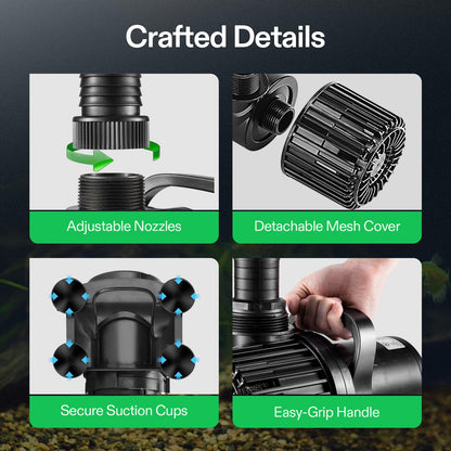 VIVOSUN Submersible Water Pumps, Multiple Flow Options