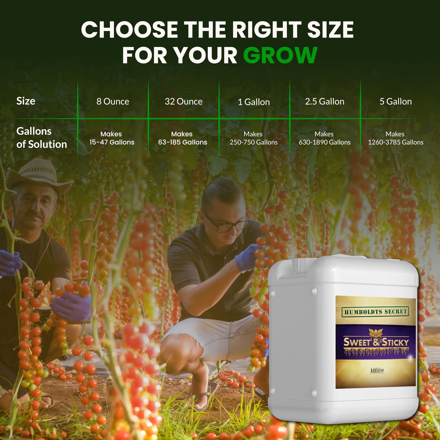 Humboldts Secret Sweet & Sticky Carbohydrate and Saccharide Plant Energy Additive | Indoor and Outdoor Plant Nutrients Enhancer for Growth and Aroma | Boosts Flavor and Resin Development | 32 Ounce