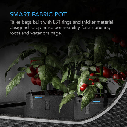 AC Infinity Fabric Grow Pots, Multiple Capacities