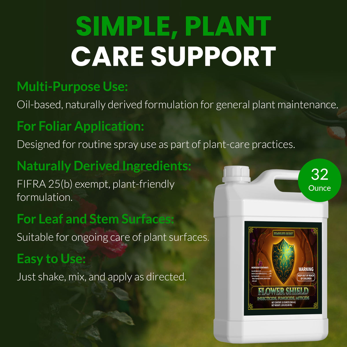 Humboldts Secret Flower Shield Plant Care Spray