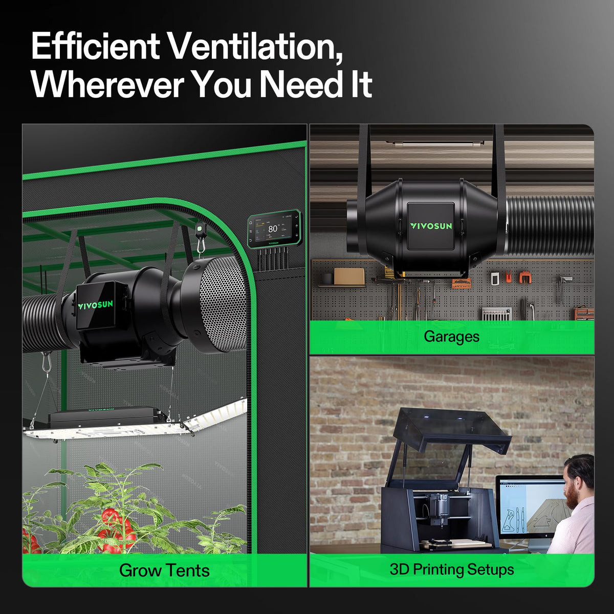 VIVOSUN Air Filtration Kits, Basic and Pro Options