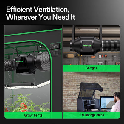 VIVOSUN Air Filtration Kits, Basic and Pro Options