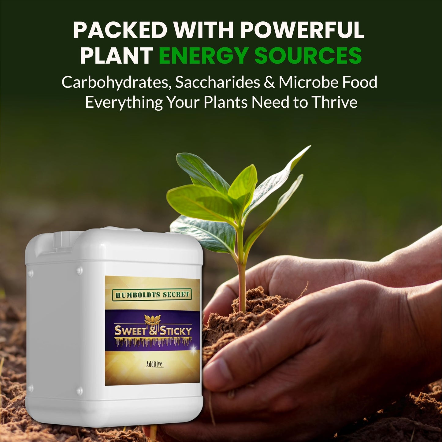 Humboldts Secret Sweet & Sticky Carbohydrate and Saccharide Plant Energy Additive | Indoor and Outdoor Plant Nutrients Enhancer for Growth and Aroma | Boosts Flavor and Resin Development | 32 Ounce