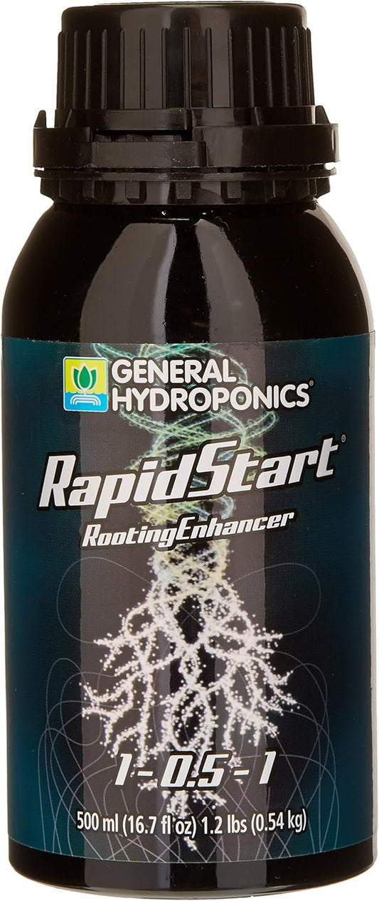 General Hydroponics RapidStart, Plant Food, 1-0.5-1, 500 mL.