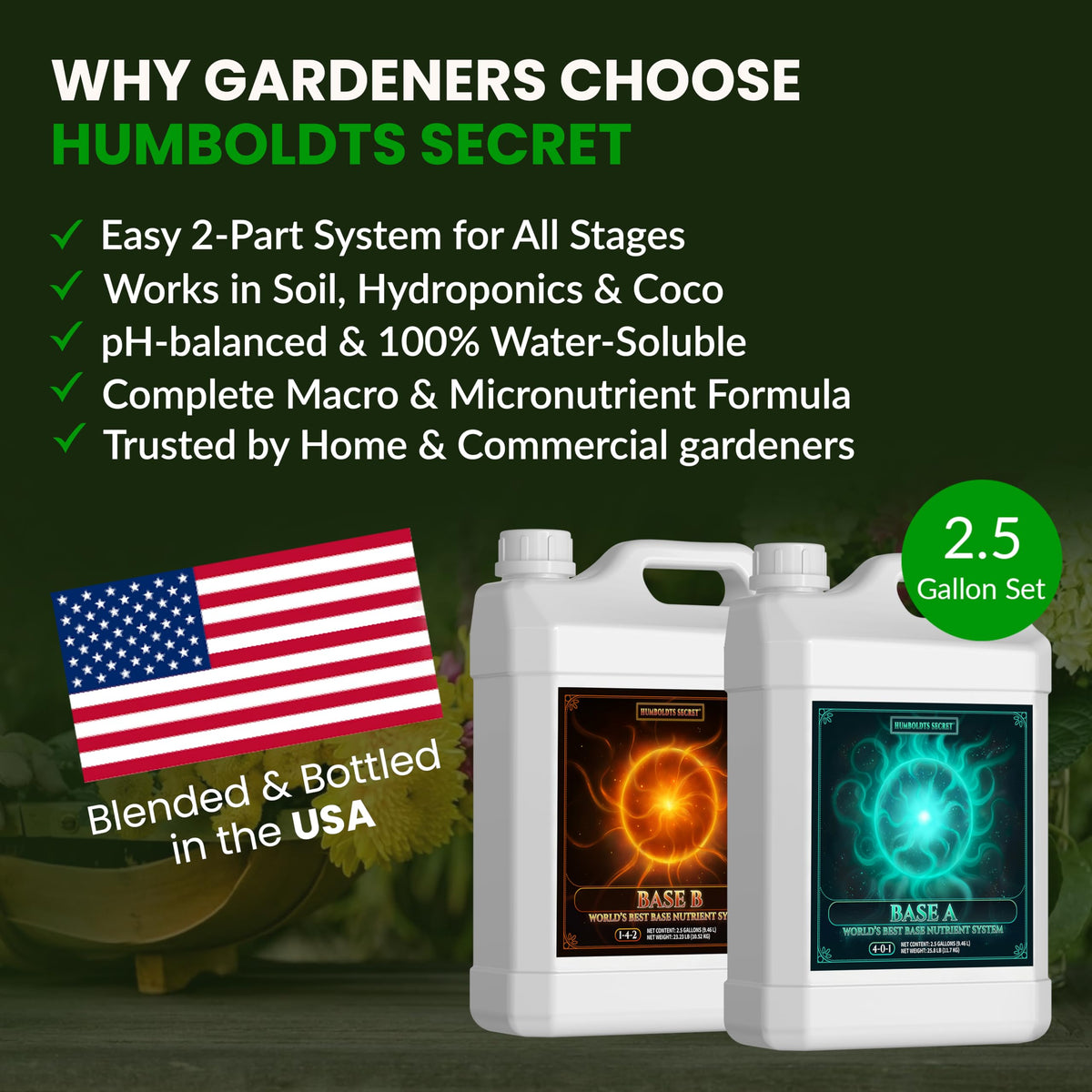 Humboldts Secret Base A and B Liquid Fertilizer