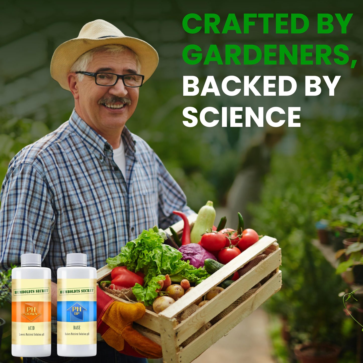 Humboldts Secret pH Up and pH Down Control Kit | Liquid Nutrient Solution Balancer for Plants | for Soil, Hydroponic, Coco, and DWC Systems | Supports Nutrient Absorption and Growth | 32 Ounce