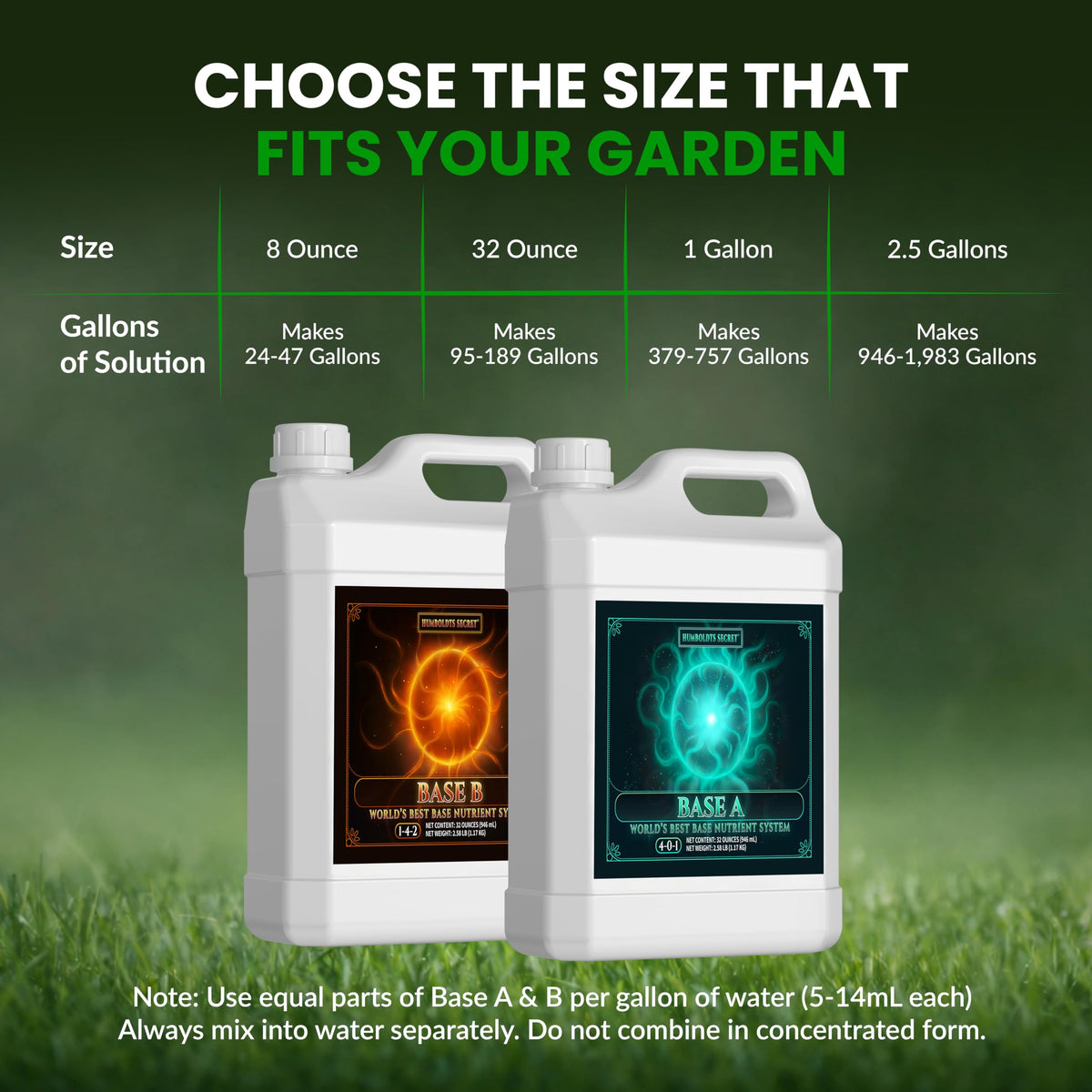Humboldts Secret Base A and B Liquid Fertilizer