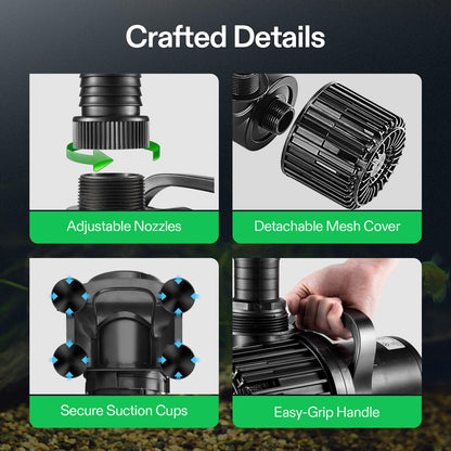 VIVOSUN Submersible Water Pumps, Multiple Flow Options