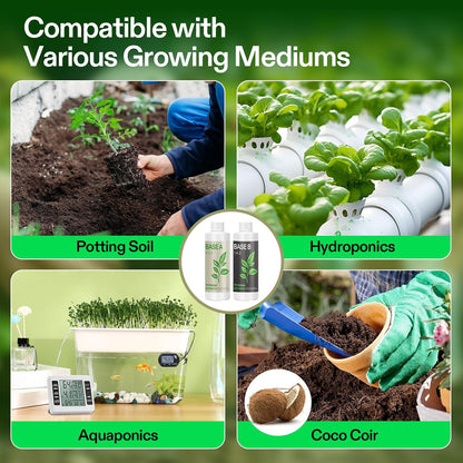 VIVOSUN Base A and B Liquid Nutrients, Size and Pack Options