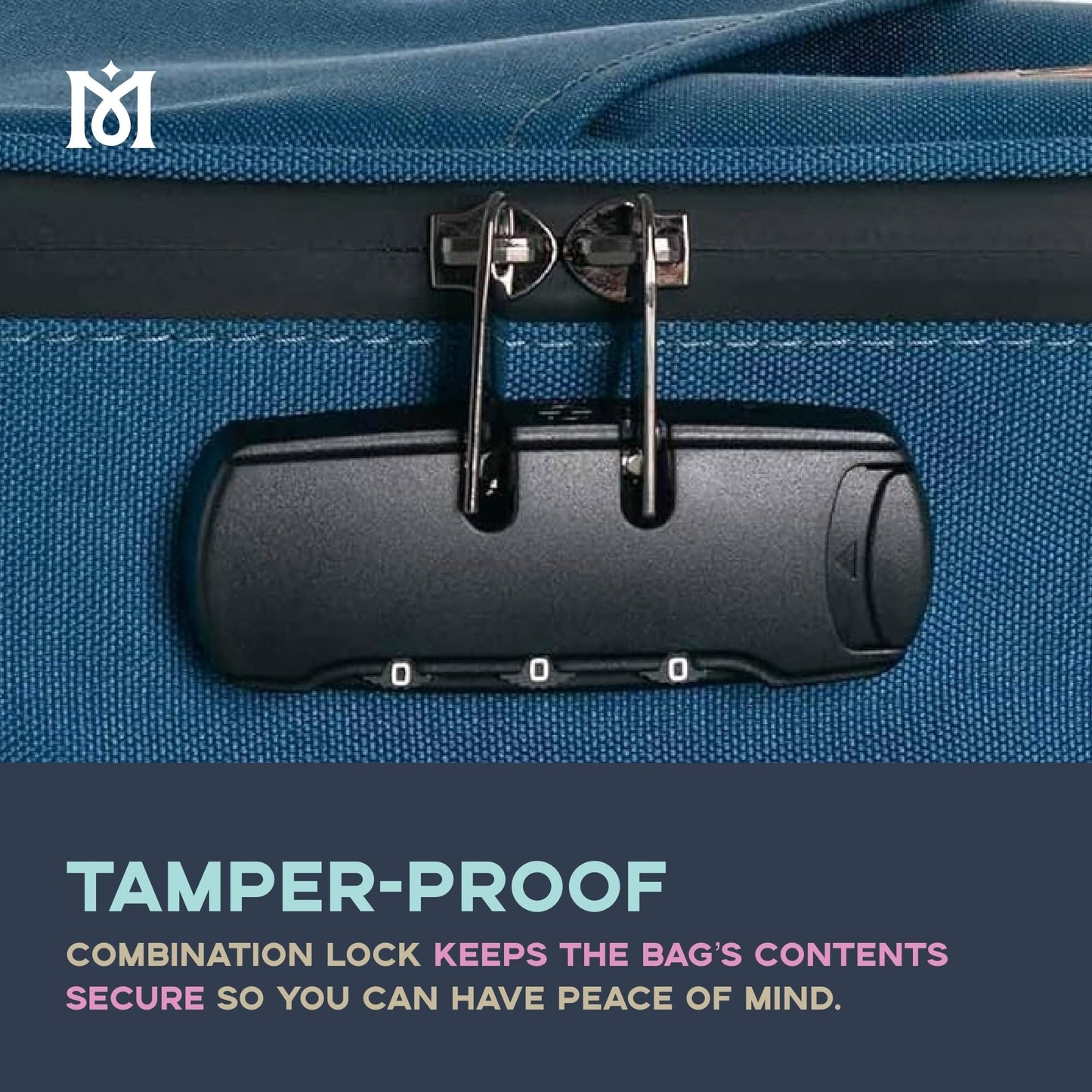 MAGICAL BUTTER Smell-Proof Bag with Combination Lock – Travel Lunch Bag with Tray & Jar – Durable, Portable, Odor-Control Storage Case