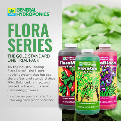 General Hydroponics FloraSeries Nutrients and Trial Packs