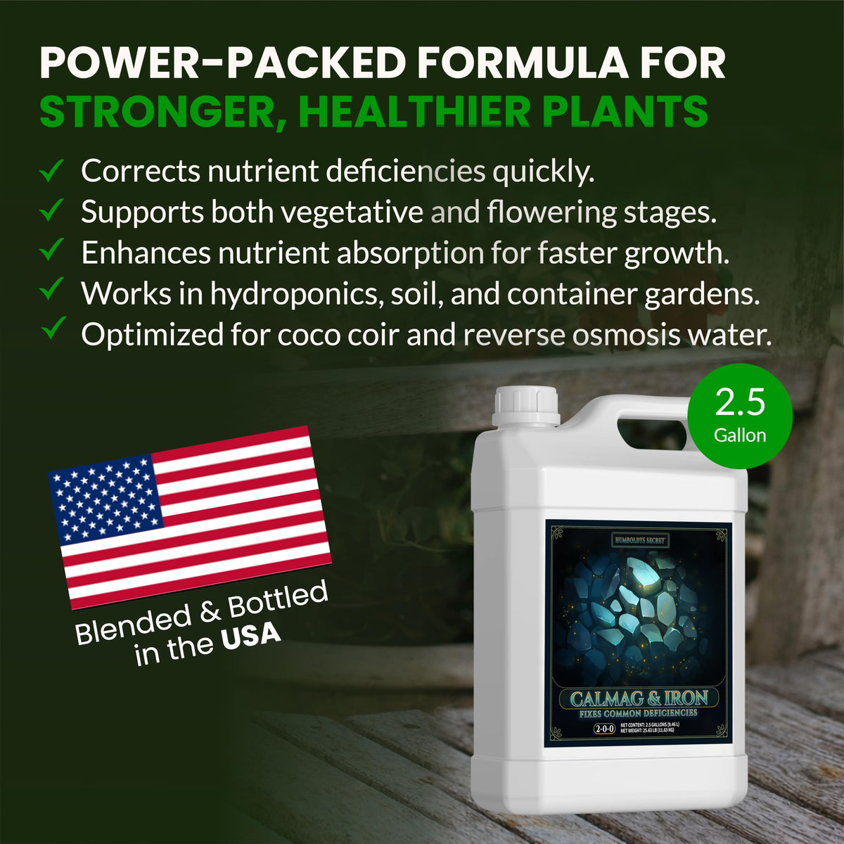 Humboldts Secret CalMag and Iron Plant Supplement