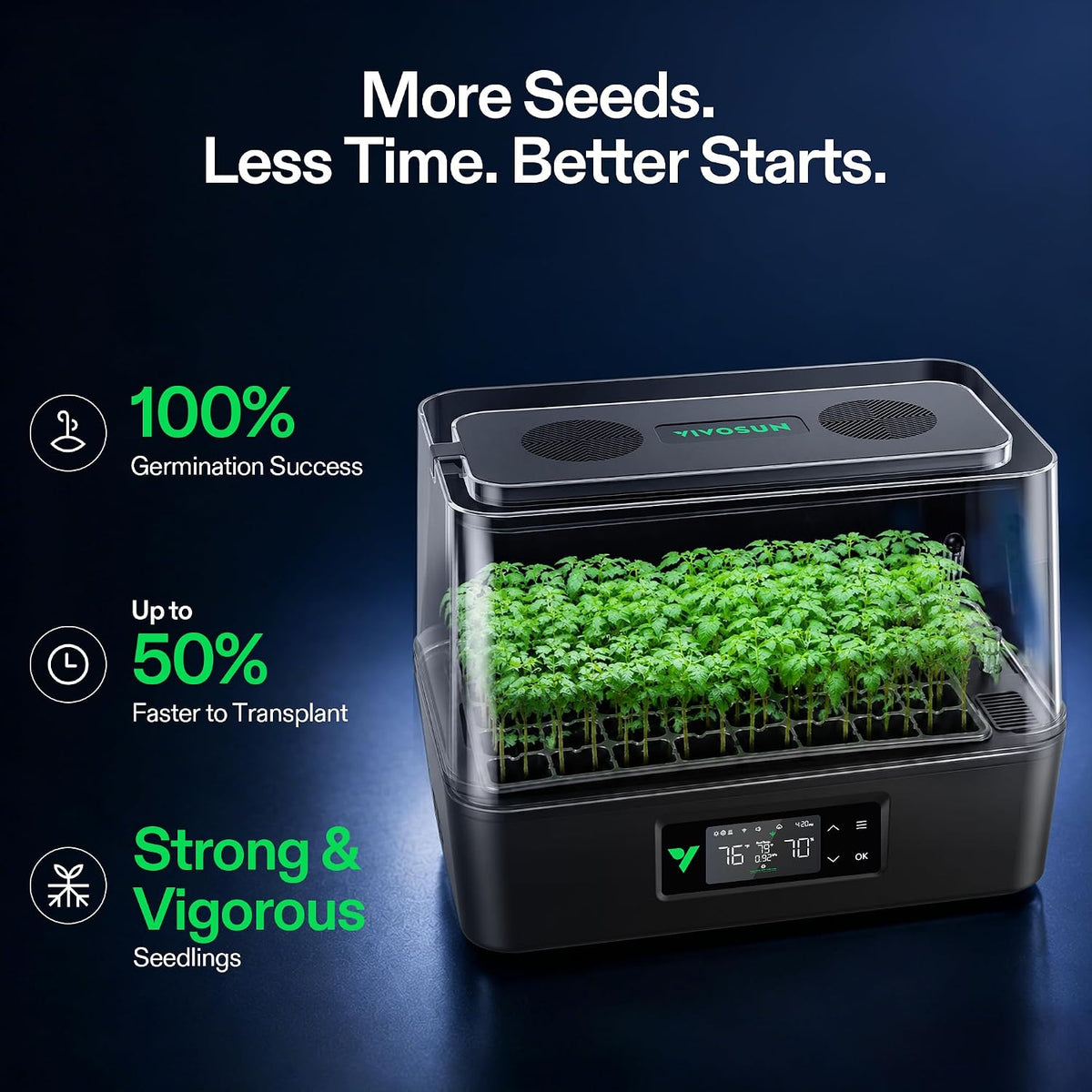 VIVOSUN VSeed S40 Smart Seedling Box, Indoor Seed Starting & Cloning System