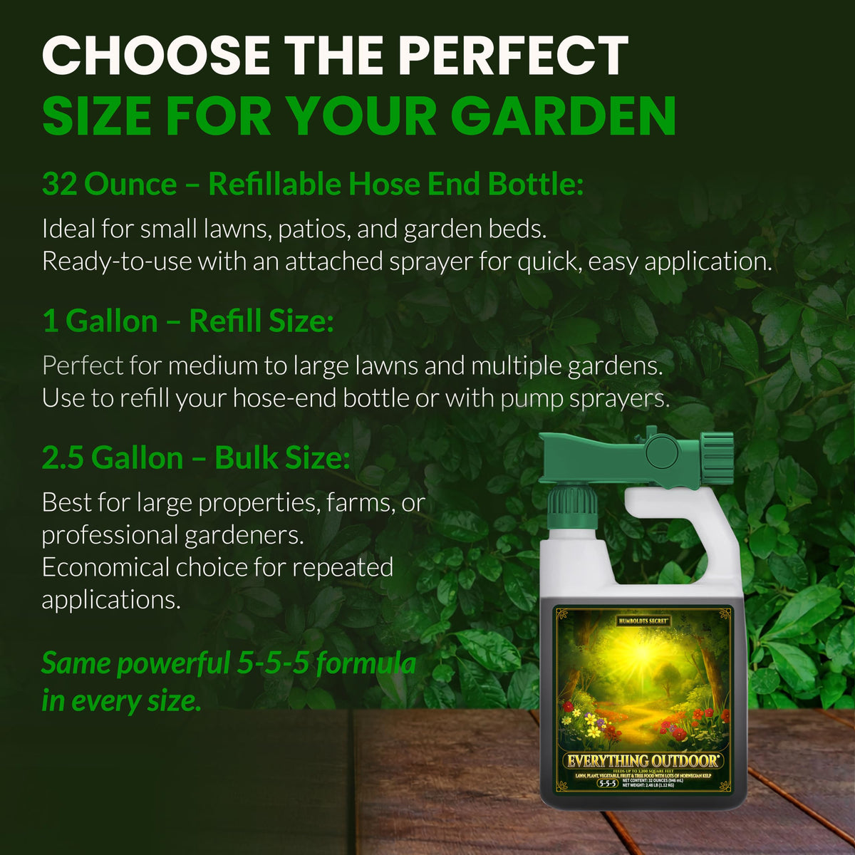 Humboldts Secret Everything Outdoor Plant Fertilizer