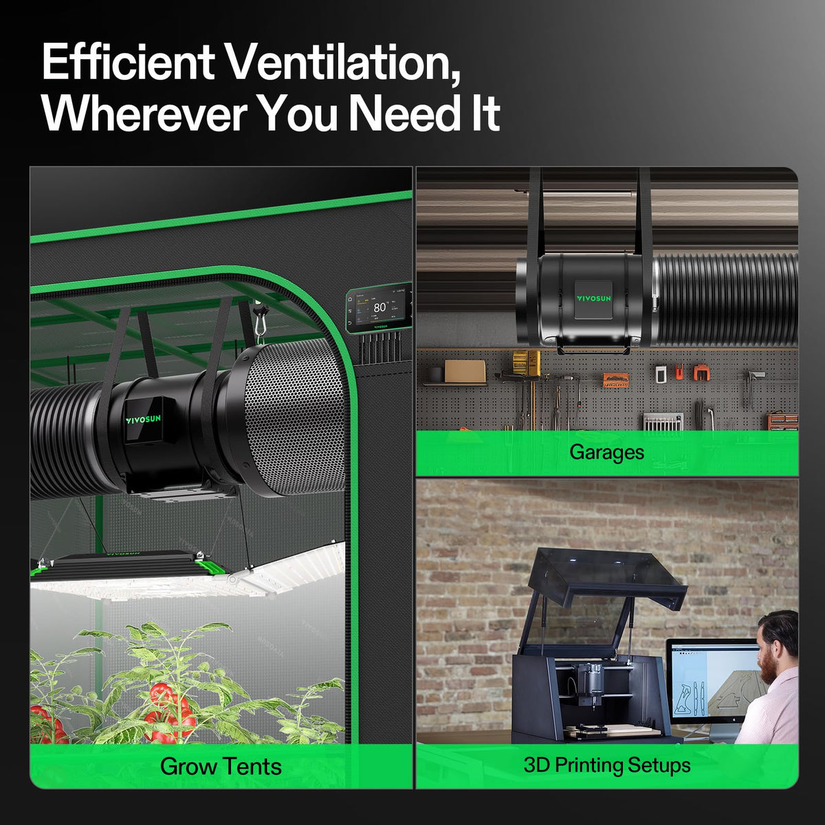 VIVOSUN Air Filtration Kits, Basic and Pro Options