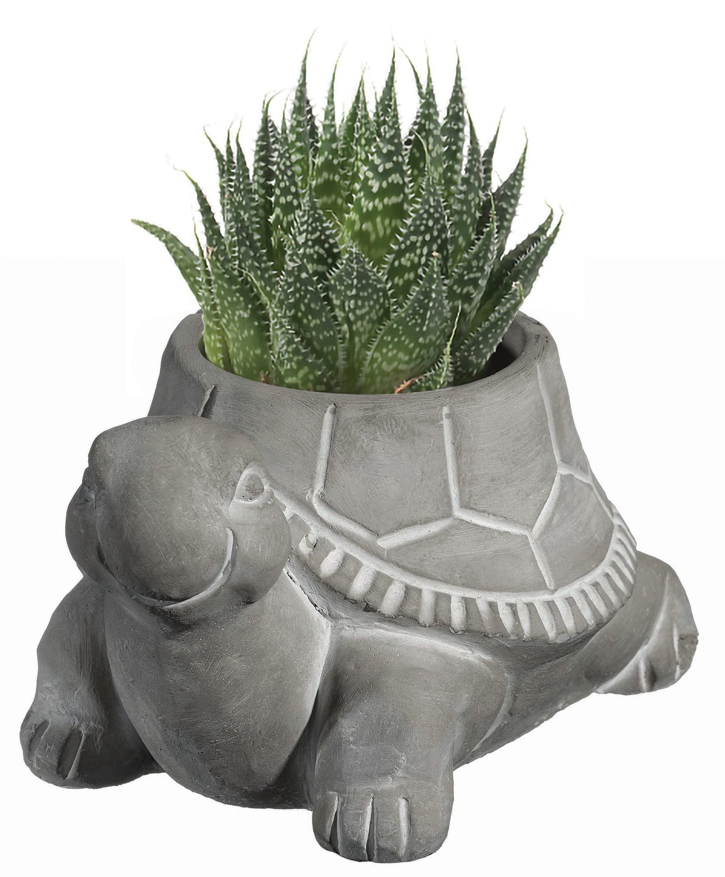 Classic Home and Garden Cement Buddies Animal Planter - Cute Desk Decoration - UV Coated Animal Vase w/Removable Drain Plug - Succulent Planter for Indoor/Outdoor Use (Bird Planter, Rust, Large)