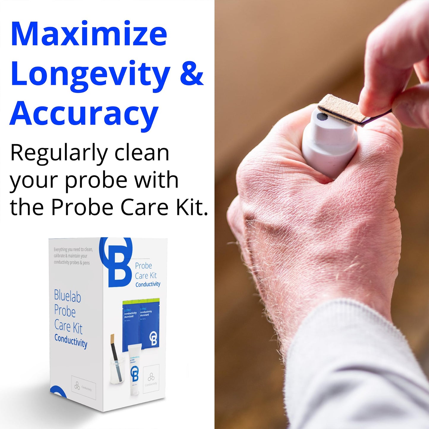 Bluelab PENCON Conductivity Pen and Digital TDS Meter, Water Tester for Temperature and Nutrient (CF, EC, PPM 500, PPM 700), TDS Testing Kit for Hydroponic System and Indoor Plant Grow