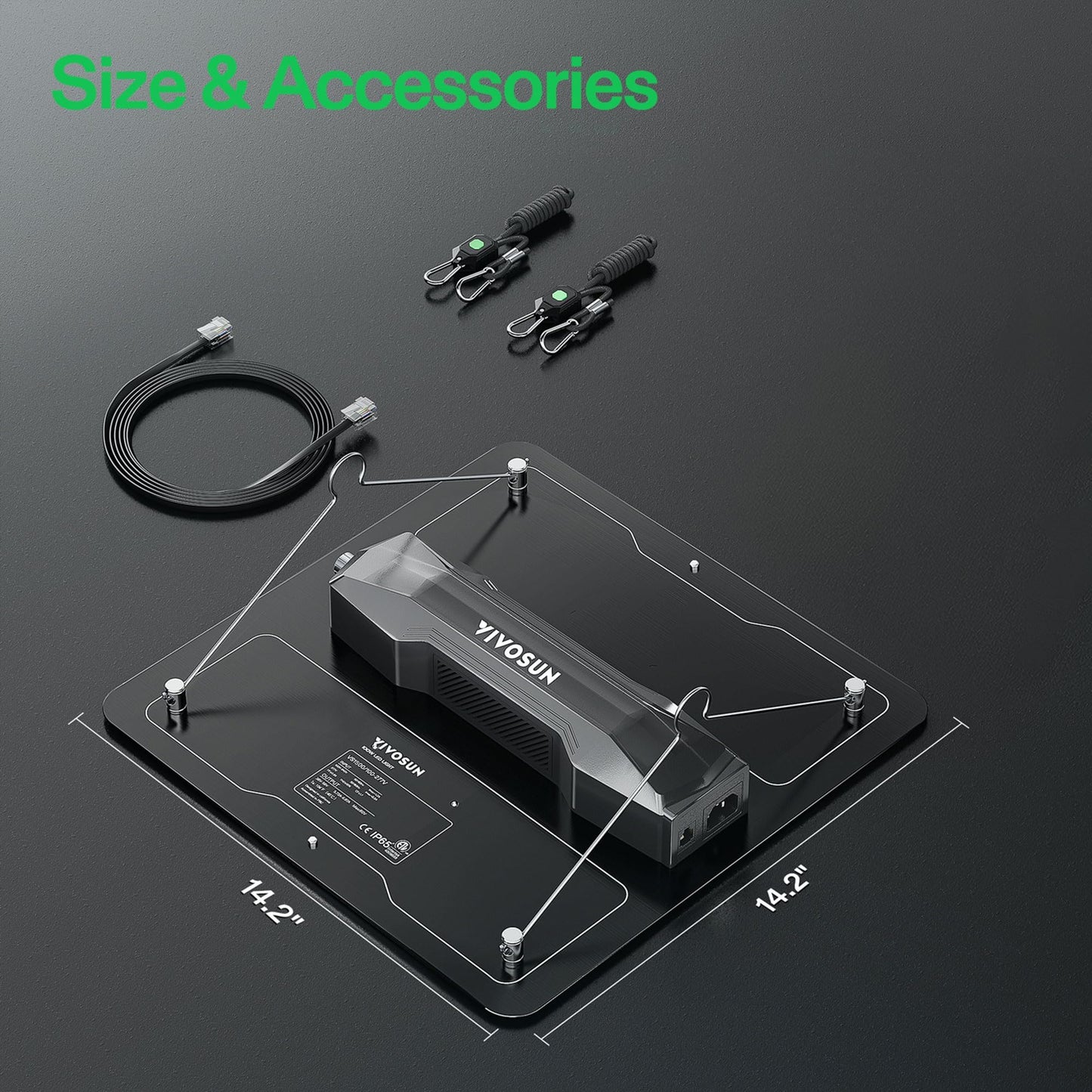 VIVOSUN VS2000 LED Grow Light with Full Spectrum Diodes & Brand Driver Dimmable Lights Sunlike for Seedling Veg & Bloom Plant Grow Lamps for 2x4/3x3 Grow Tent