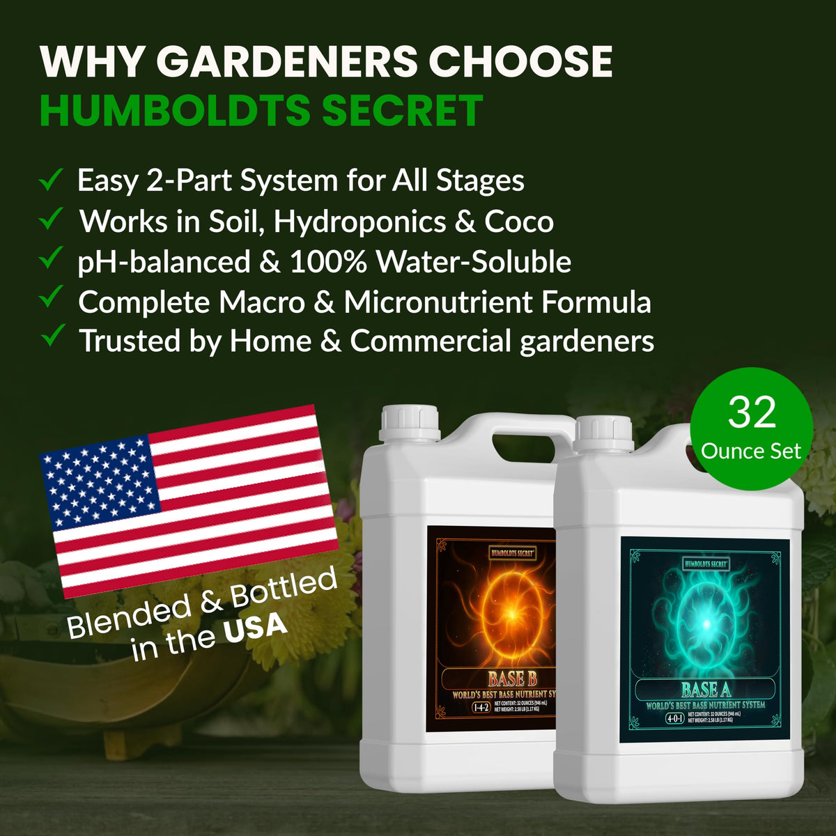 Humboldts Secret Base A and B Liquid Fertilizer