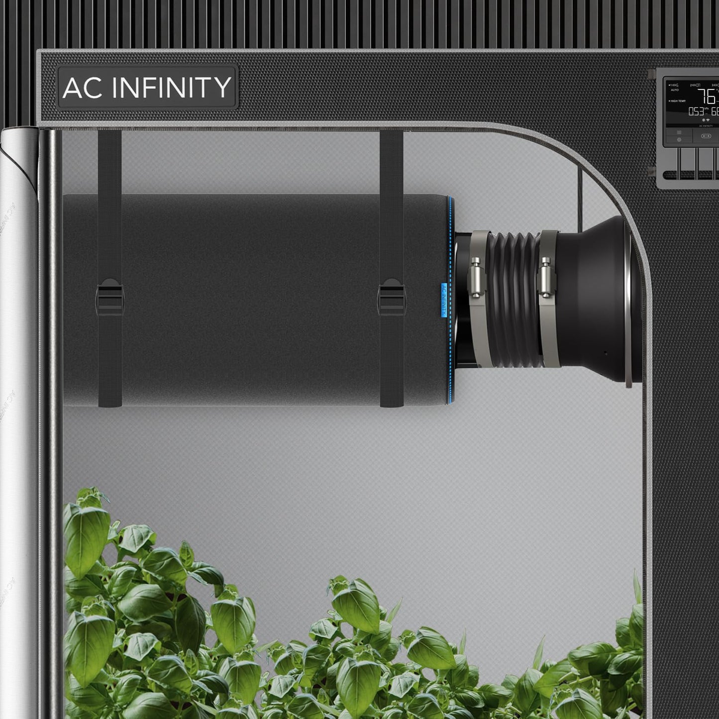 AC Infinity Air Carbon Filter 6" with Premium Australian Virgin Charcoal, for Inline Duct Fan, Odor Control, Hydroponics, Grow Rooms